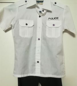 Kids Costumes to Hire - Police White Shirt - CHILD